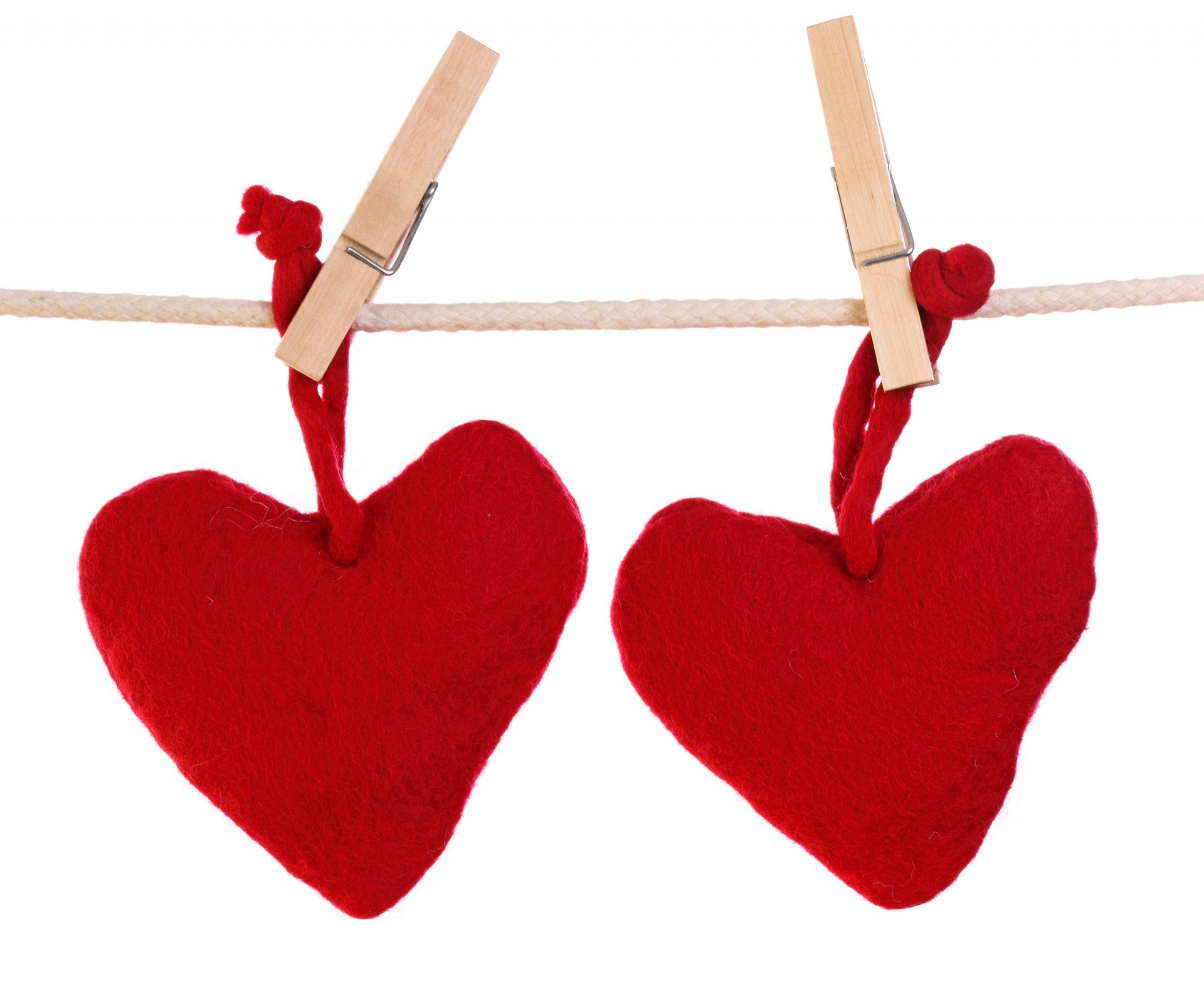 herzen herz herzen wäscheklammern seil romantik valentinsgrußkarten