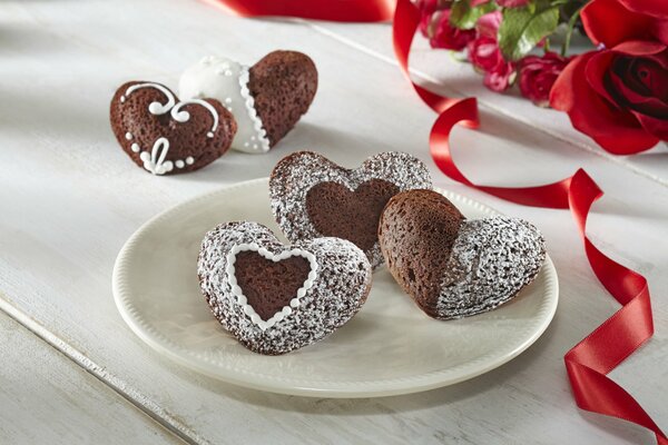 Biscuits en forme de coeur