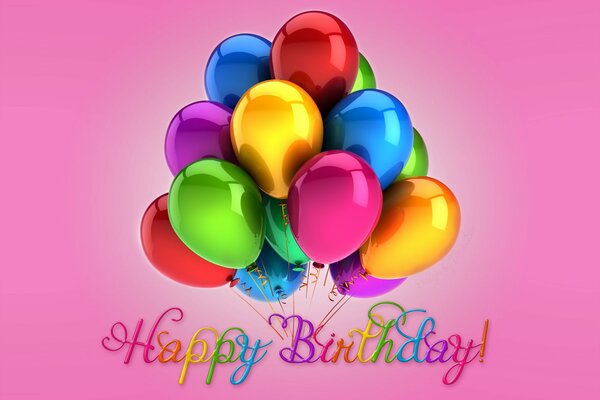 Colorful Birthday balls