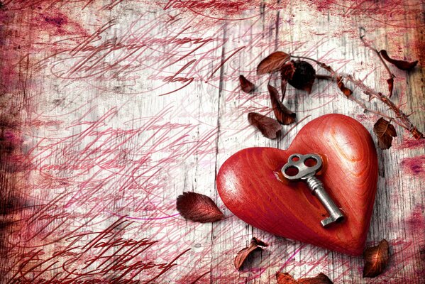 La chiave si trova sul cuore nell angolo dell immagine