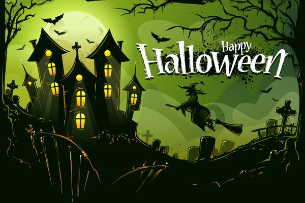 Cmentarz czarownica Halloween wakacje