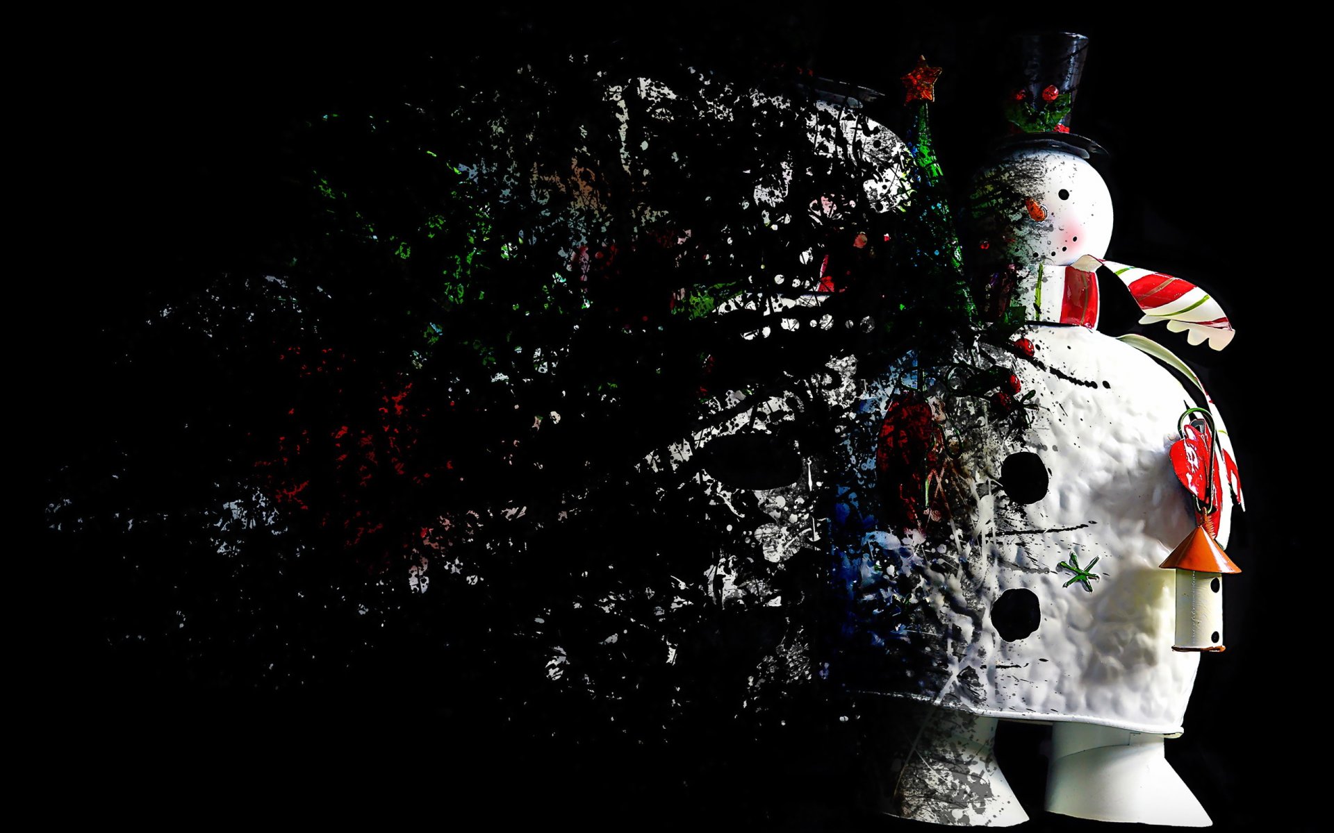 holiday snowman background