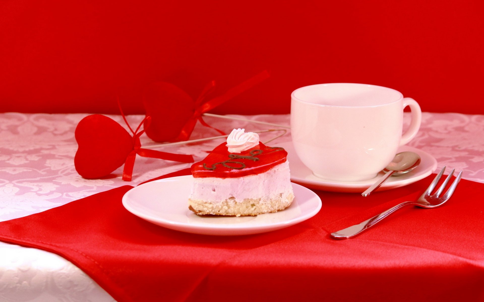 valentine s day accessories valentine still life cake tableware holiday composition mood breakfast