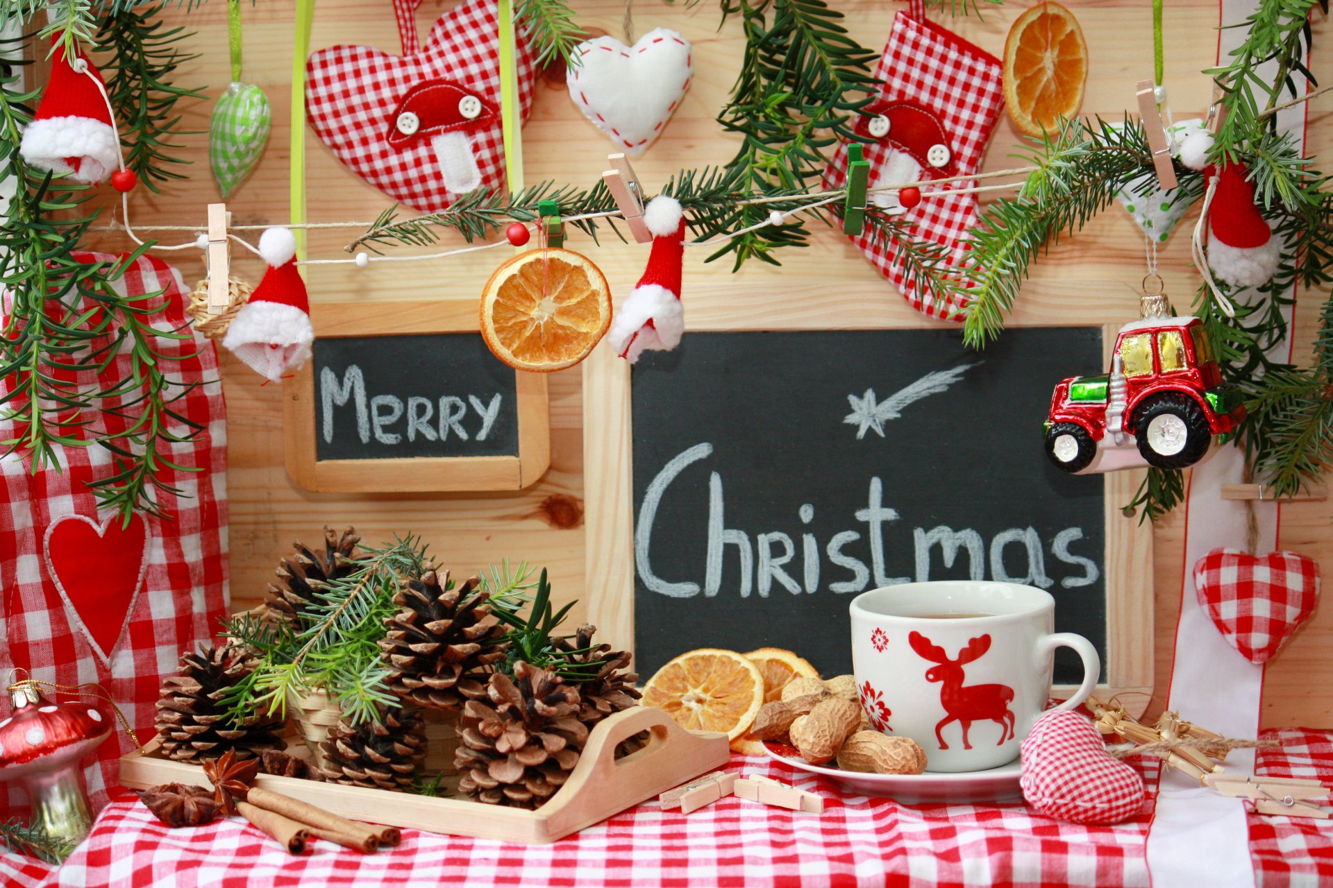 natale festa tazza giocattoli decorazioni per alberi di natale coni spezie