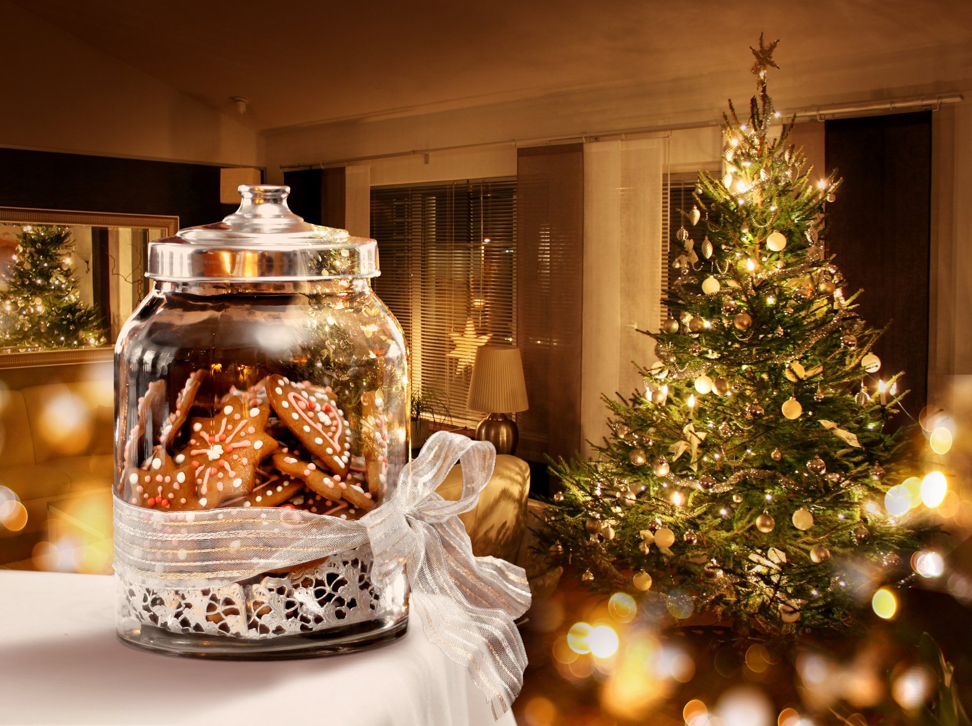 joyeux noël nouvel an arbre de noël ornement décoration intérieur bonbons lanternes arbre de noël décor lumières