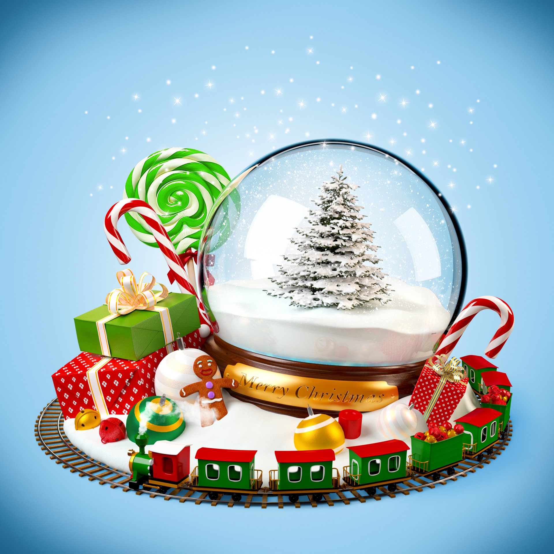 new year merry christmas toy snow gifts christmas tree sweets railway decorations dolls balls merry christmas toys christmas tree train balls game