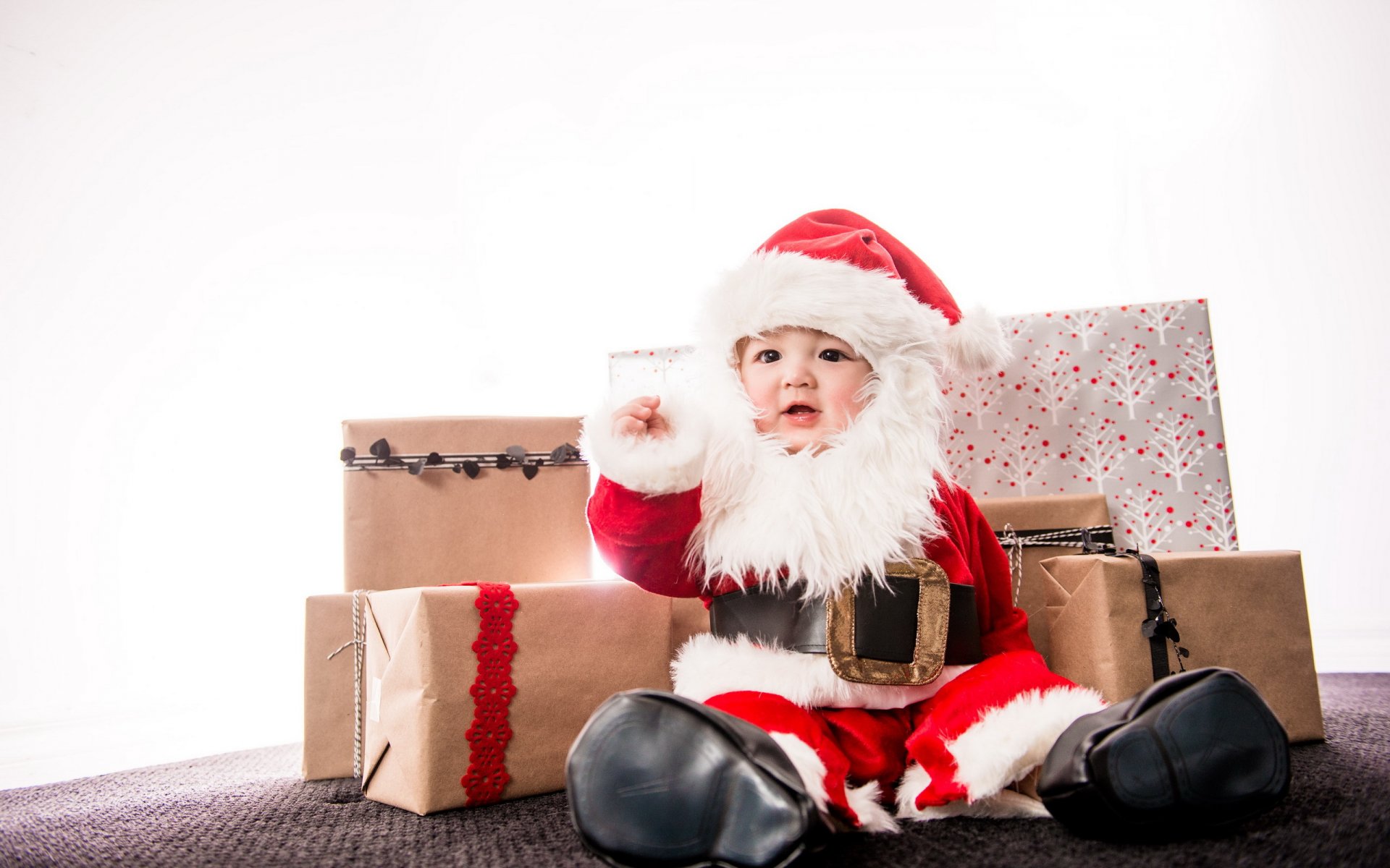 père noël enfant bébé