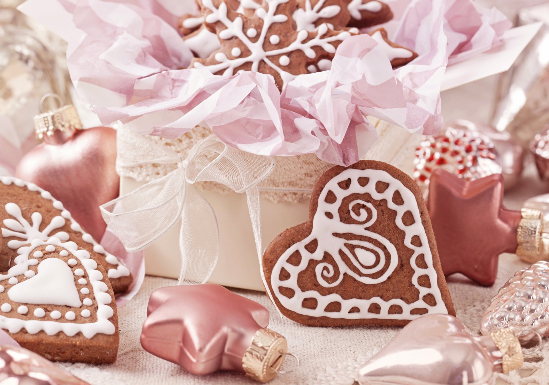 galletas año nuevo dulces pasteles postre glaseado corazón corazones corazones copos de nieve juguetes árbol de navidad comida vacaciones navidad año nuevo