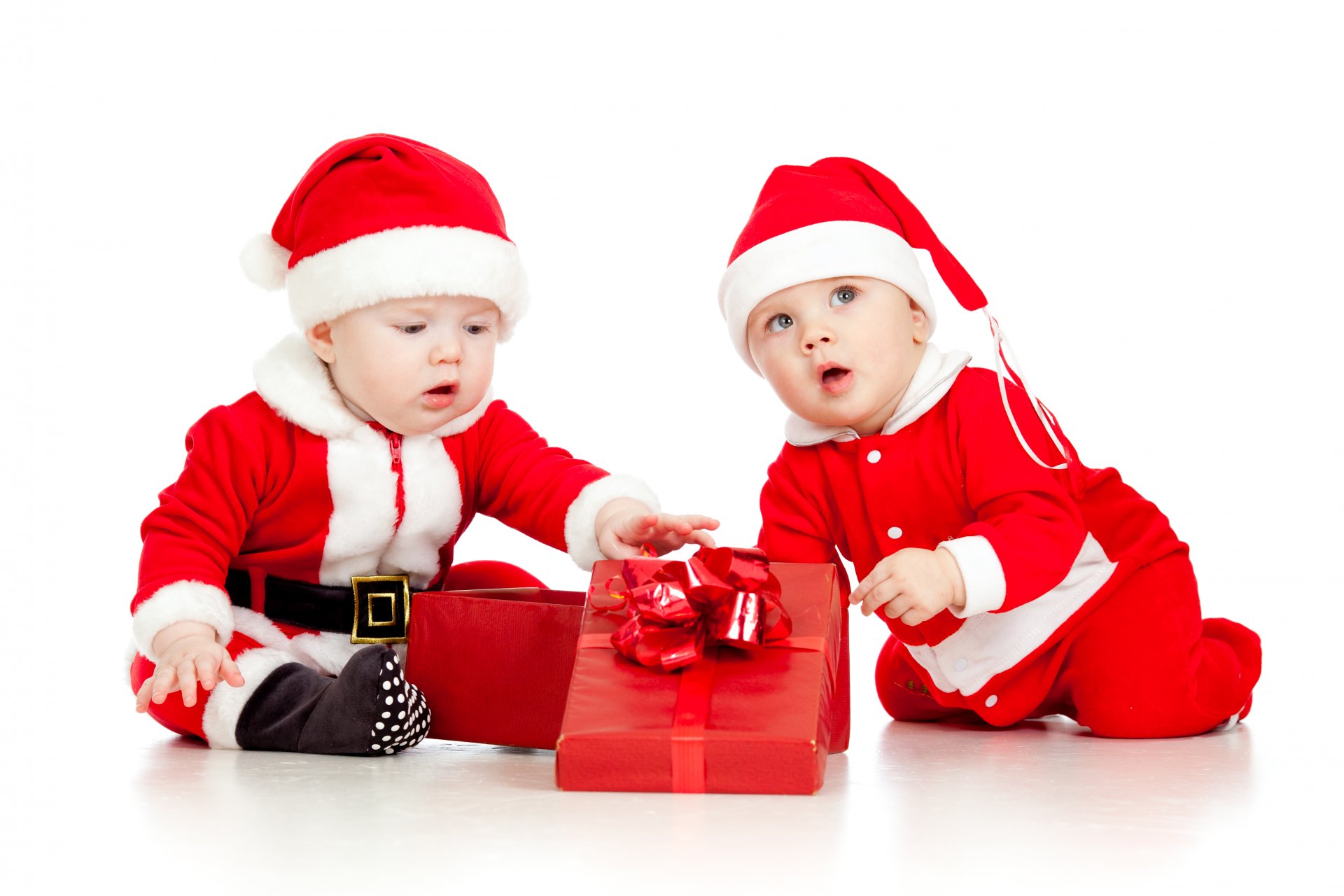 navidad año nuevo niños pequeños divertidos ropa de santa claus caja de regalo bebé niños pequeños divertidos santa claus cajas de regalo niños