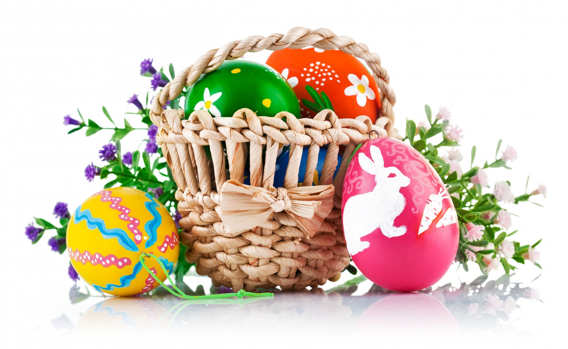 easter eggs krashenki basket flower