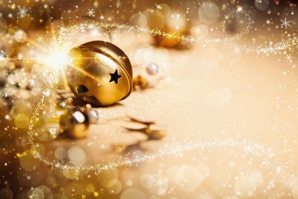 Golden Christmas and New Year