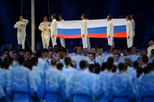 Jeux olympiques de Sotchi 2014. Drapeau De La Russie