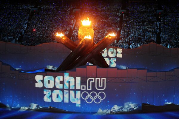 Russische Vorstellung der Abschlusszeremonie der Olympischen Spiele