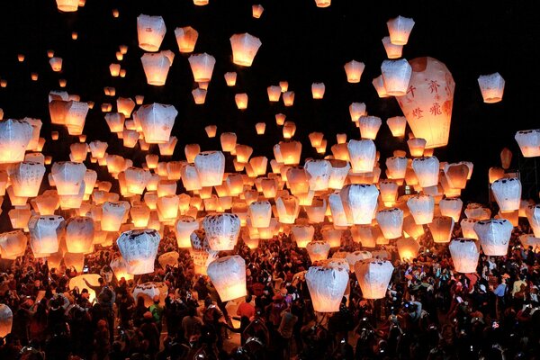 Taiwan-Festival des lanternes-la beauté des désirs cachés