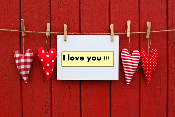 Romantic inscription hanging on the fence