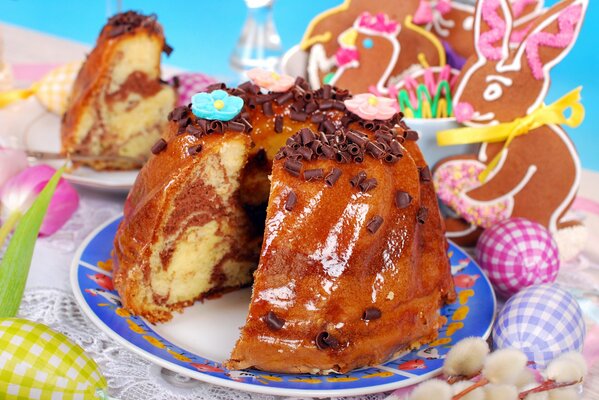 Easter cake and gingerbread