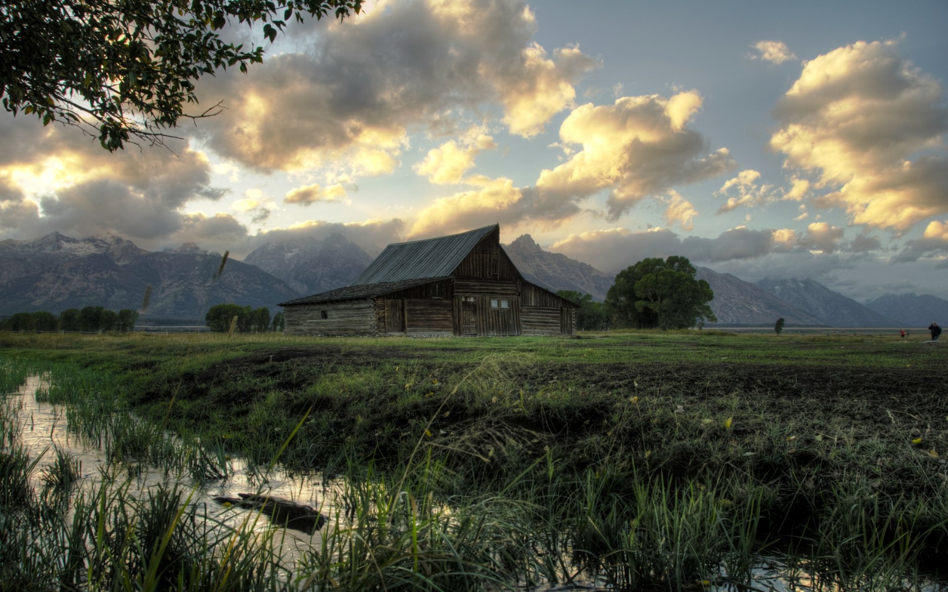 moulton barn park narodowy grand teton hdr