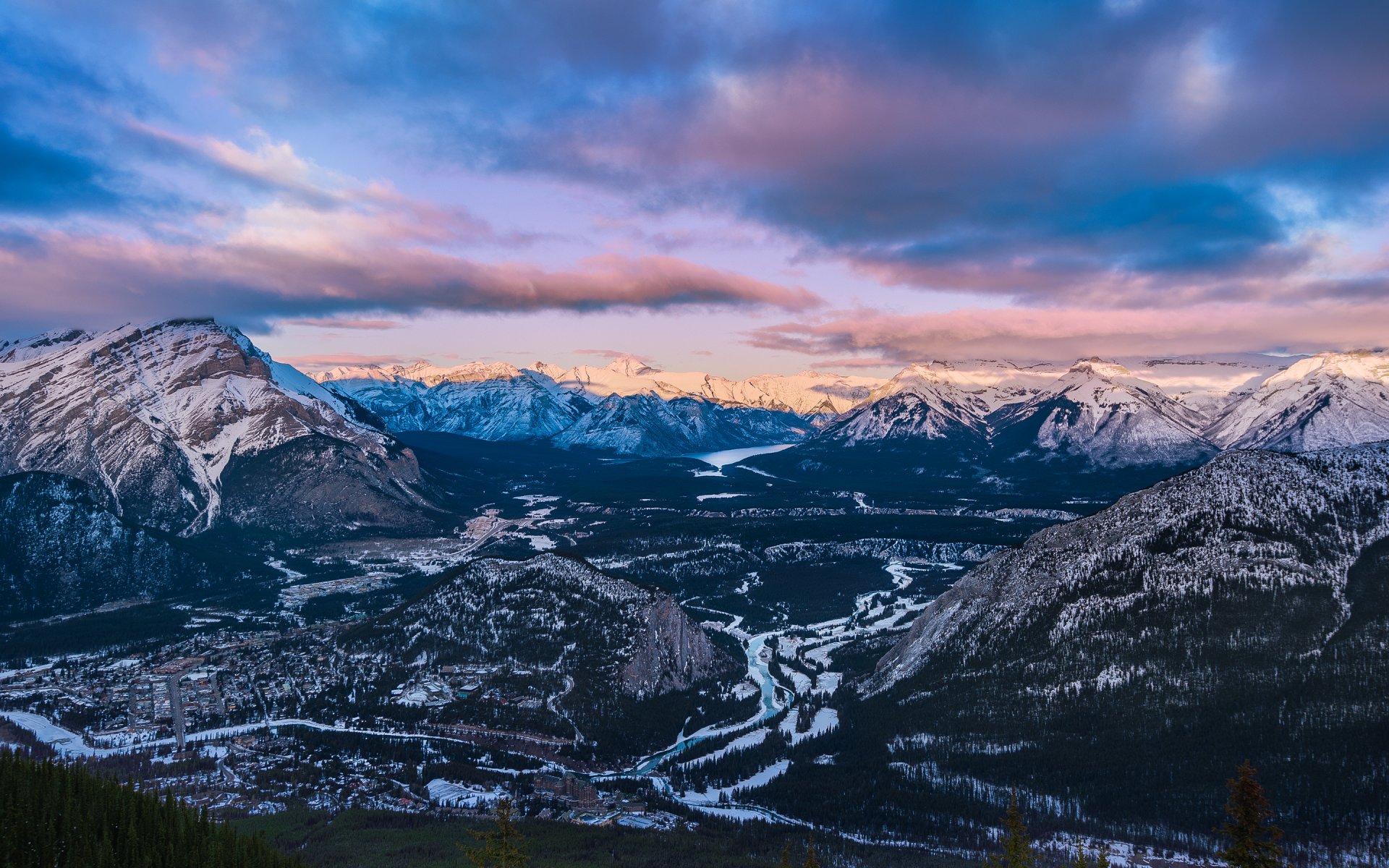 kanada berge wald winter natur bäume bnaf