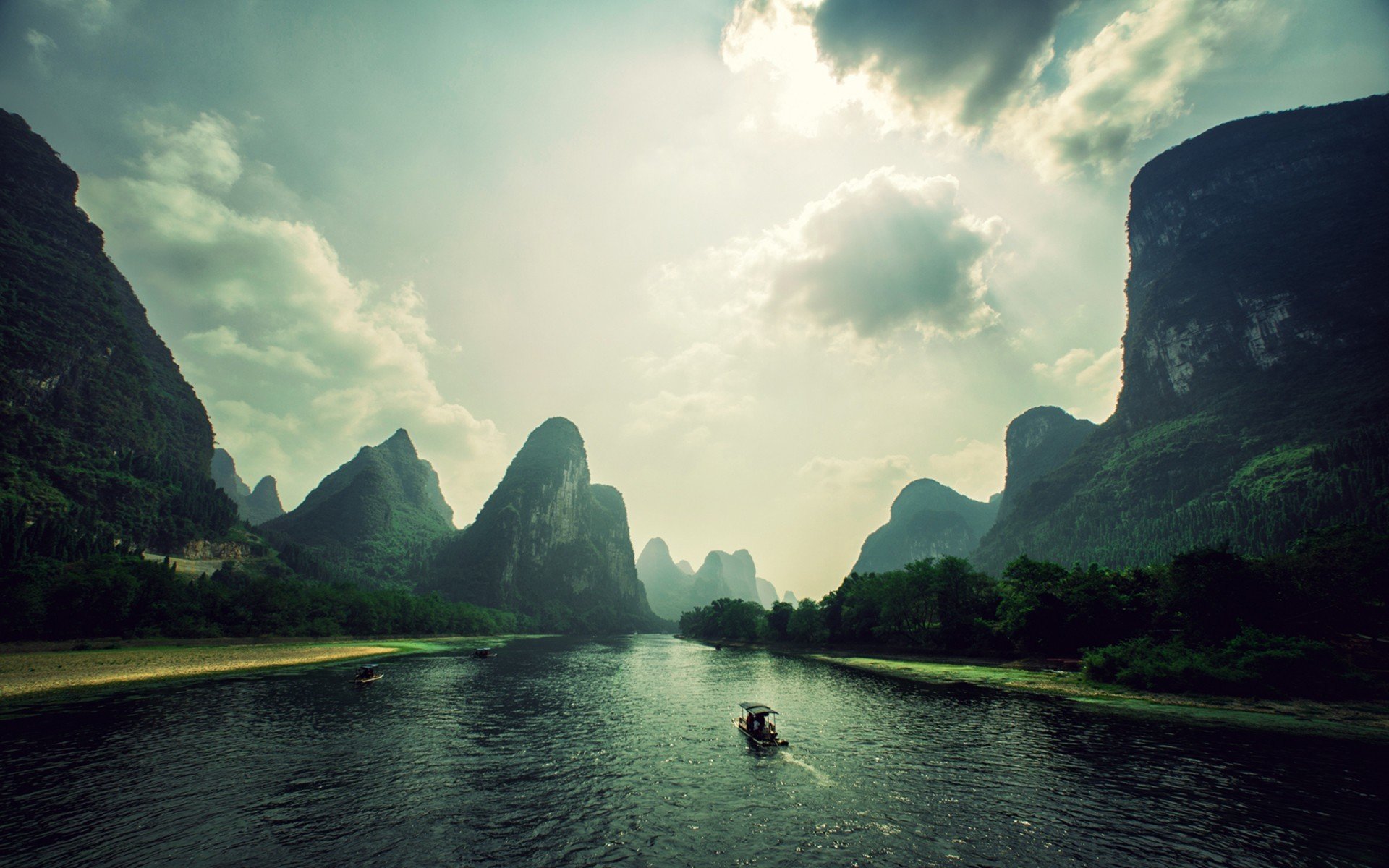 mountain rock river vietnam