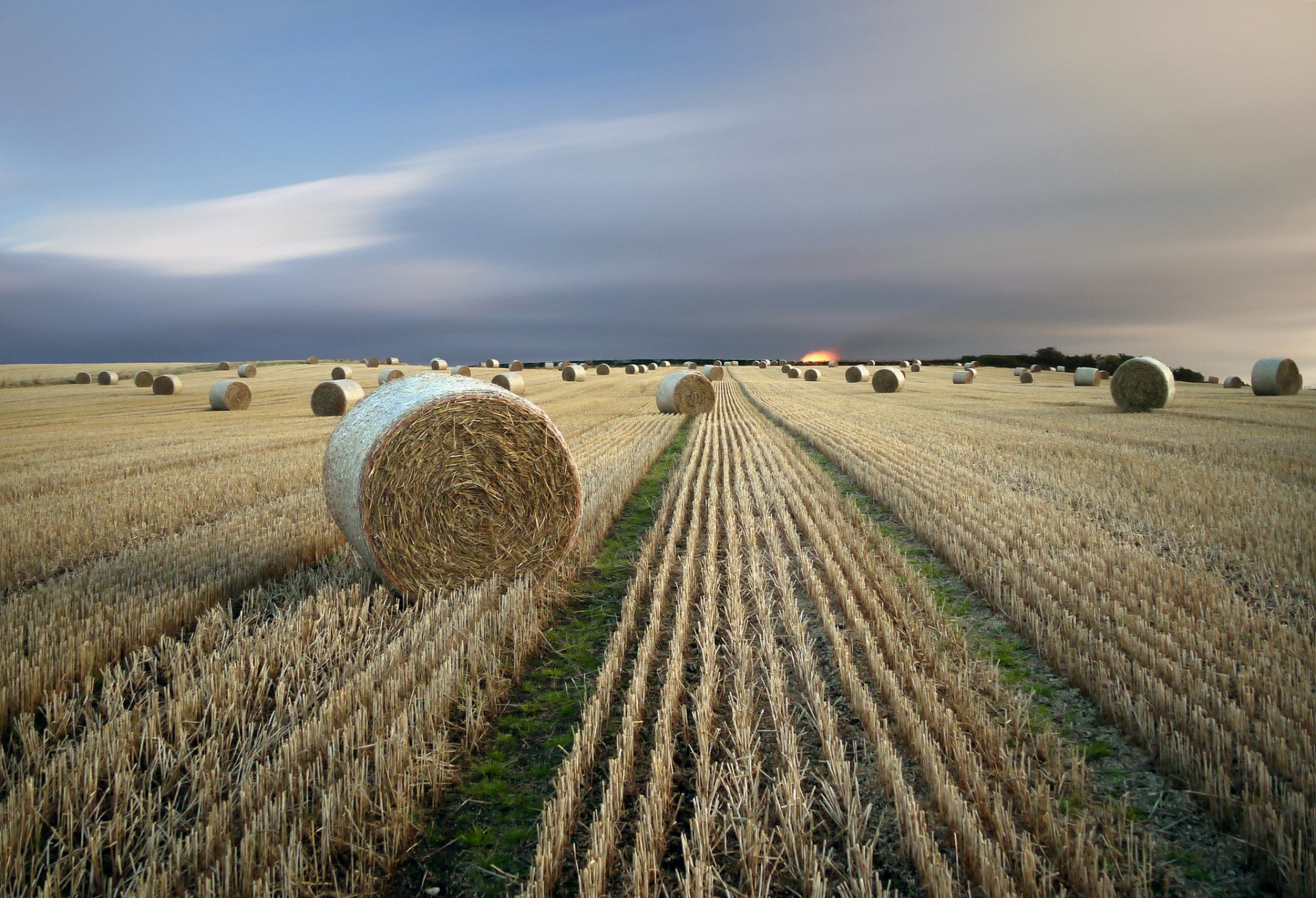 feld heu landschaft