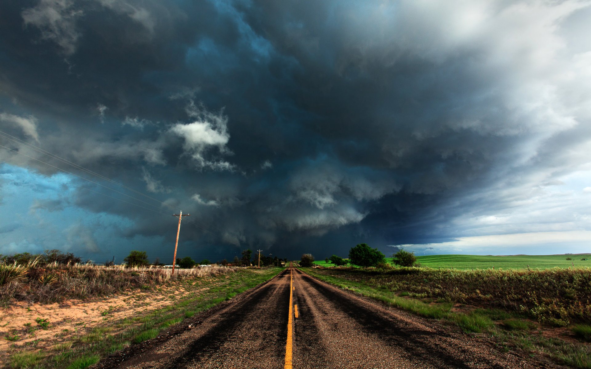 united states texas the field road storm the storm sky clouds nature landscape