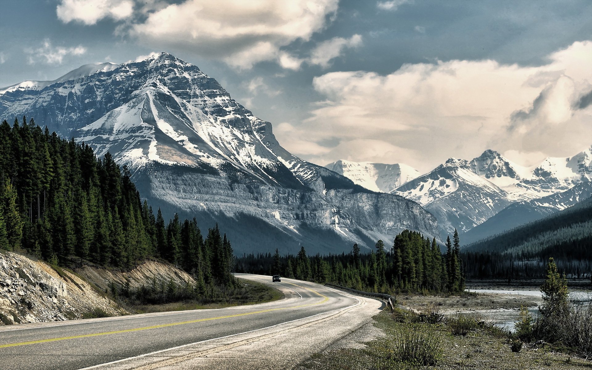 straße berge landschaft