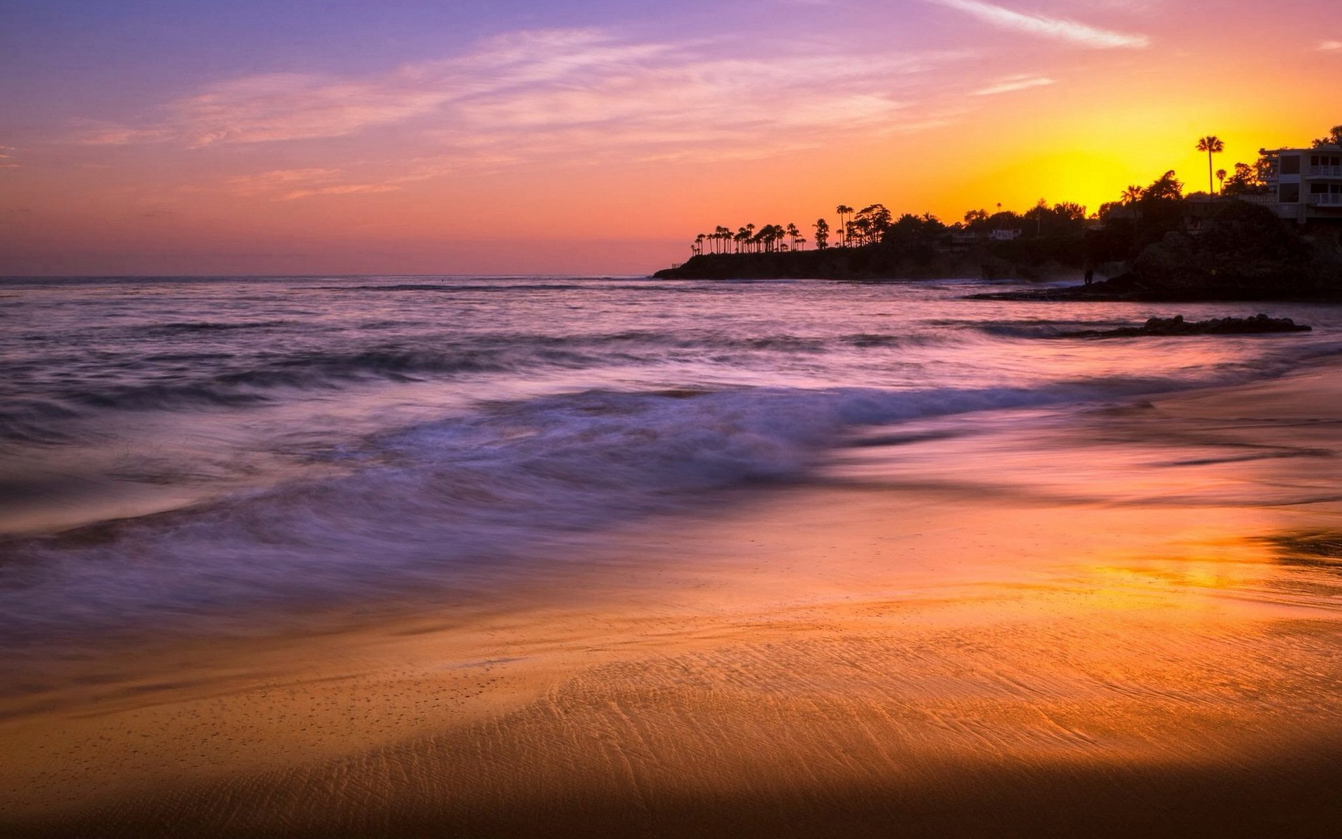 hailer park laguna beach zachód słońca