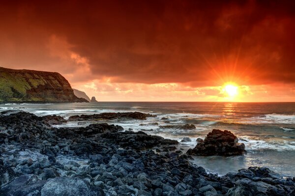 Easter Island and its early dawn