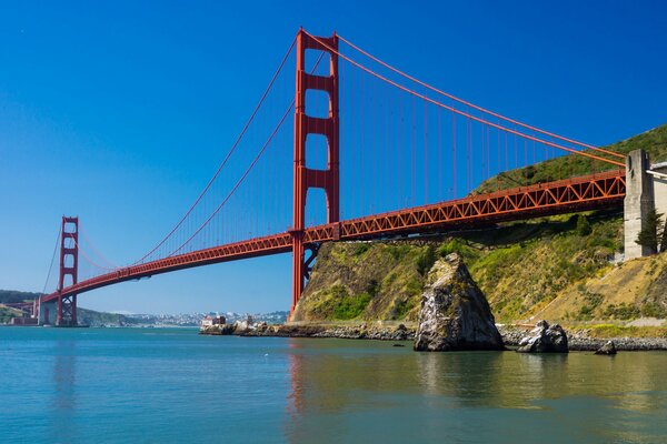 Golden Gate Bridge sur la rivière
