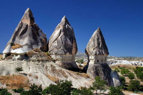 Extraordinary rocks and mountains of Cappadocia