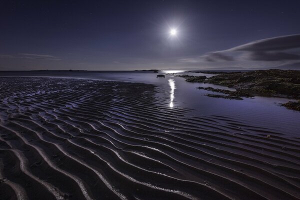 Ночь в Великобритании, волны из песка