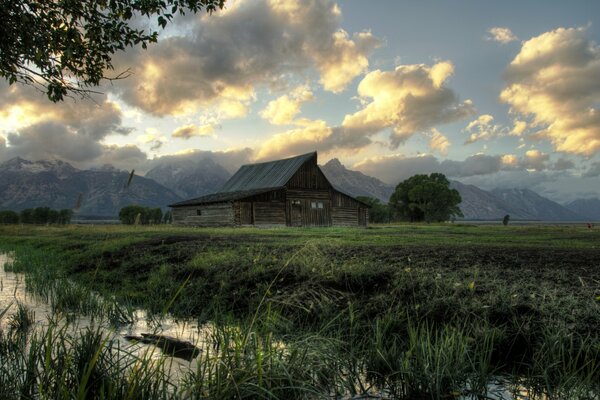 Parque nacional Grand Teton al atardecer