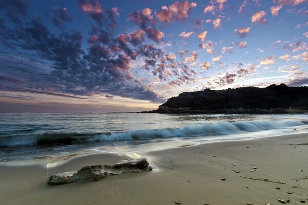 Seashore with sandy beach