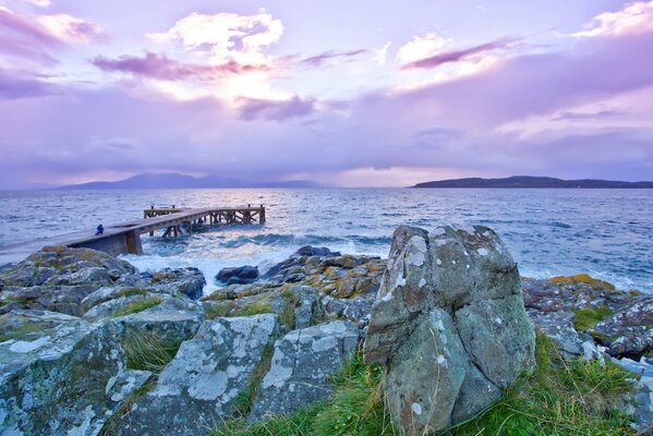 El muelle es un lugar maravilloso que se puede ver sin fin