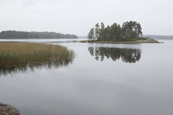 Nature of Russia - lake, island