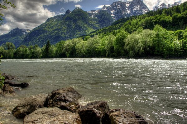 Paesaggio del fiume Australiano