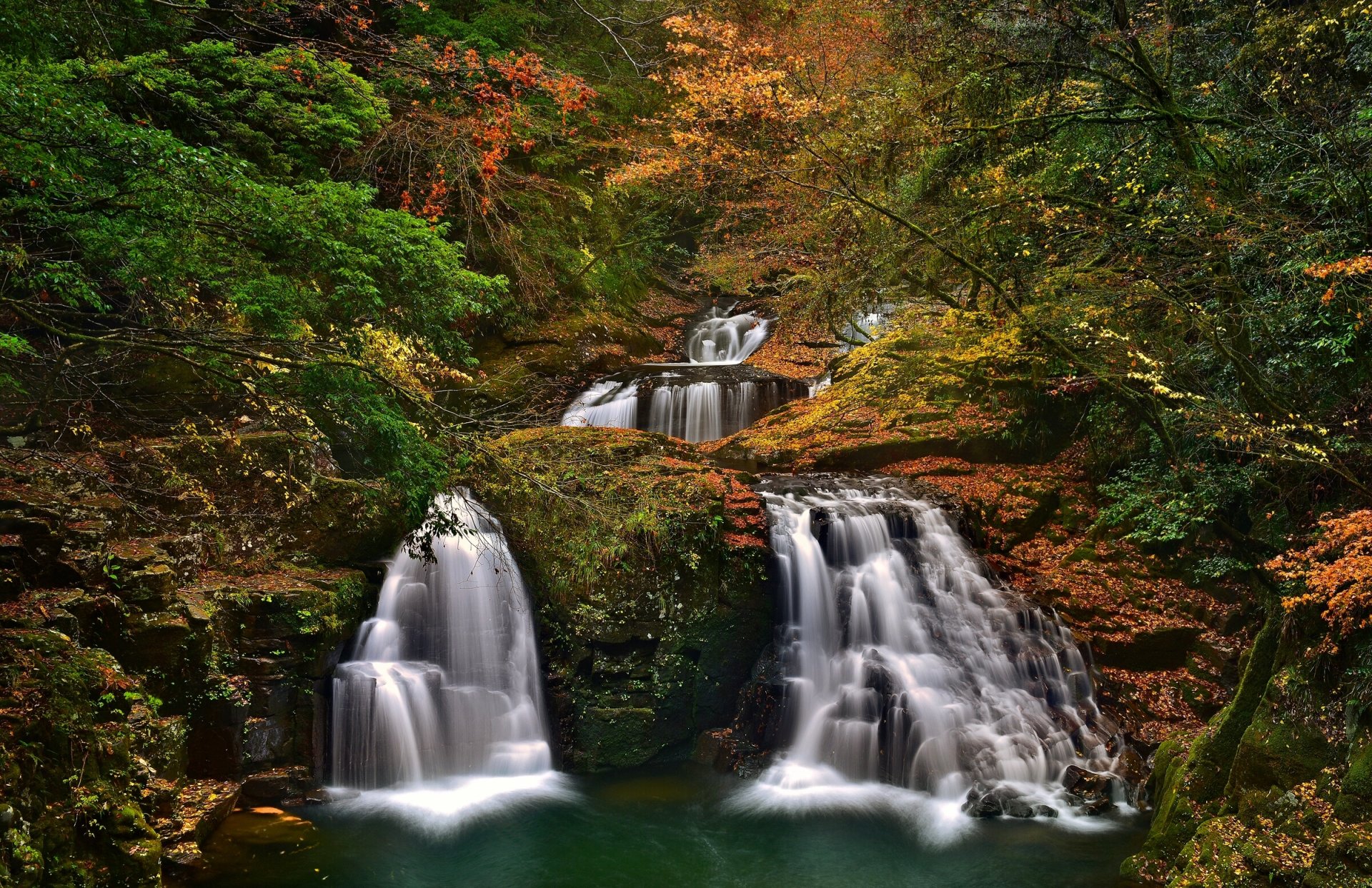 akame 48 cascadas akame shijuhachi-taki nabari prefectura de mie japón nabari cascadas cascada bosque árboles otoño