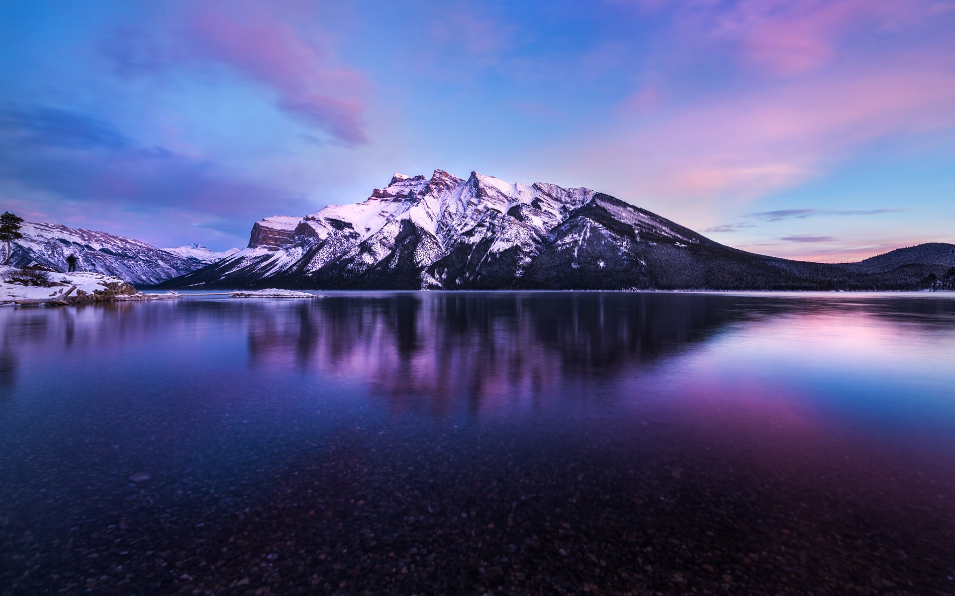 alberta canadá lago montaña