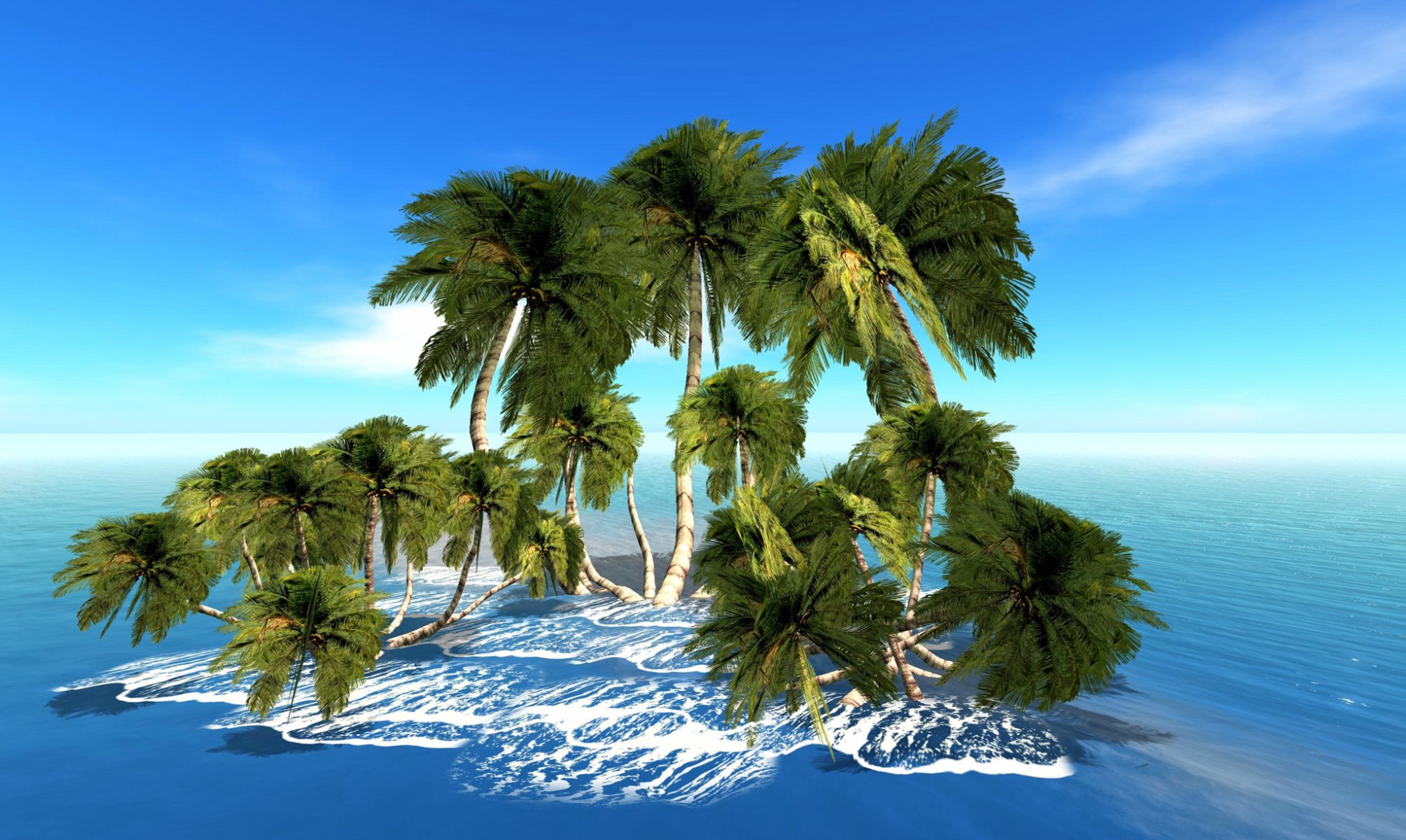 ky sea island palm rendering