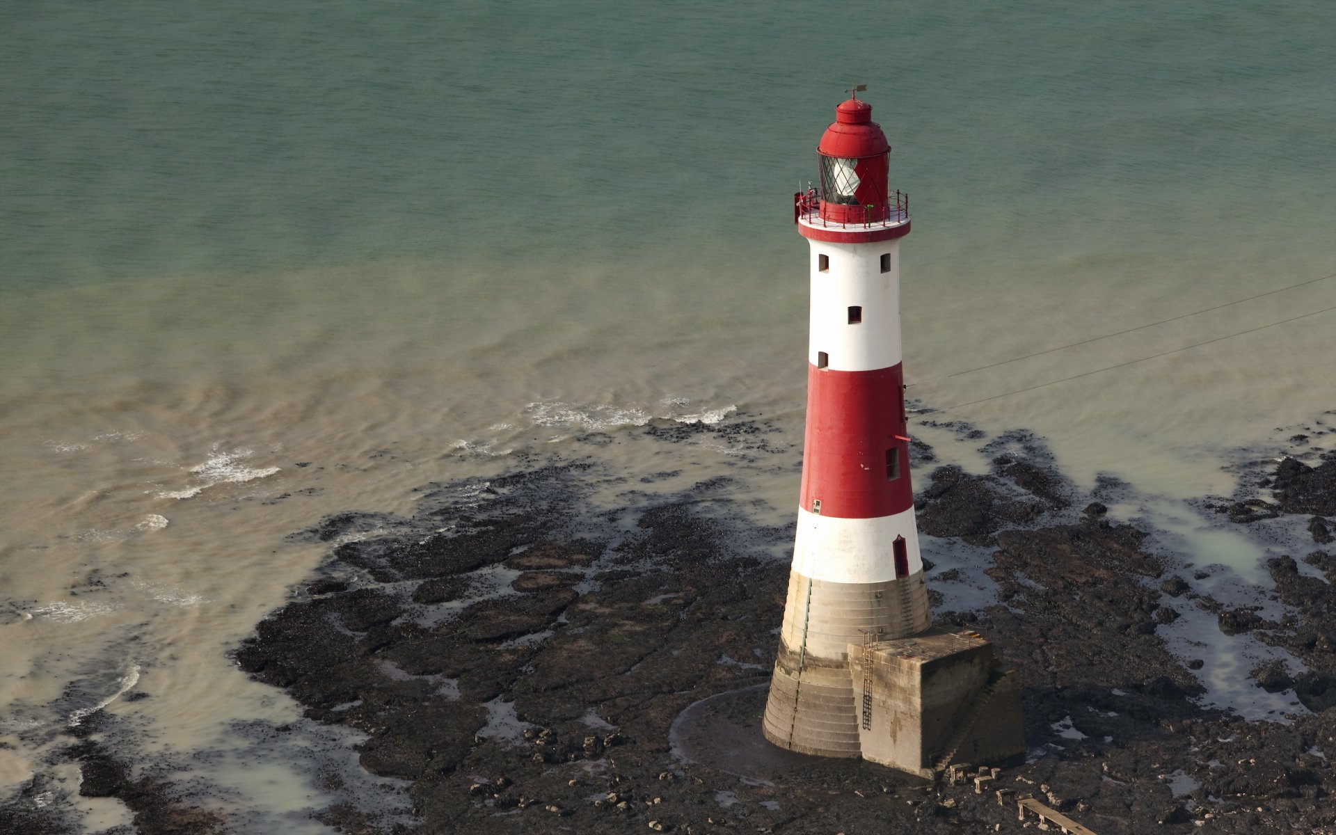 beachy head lighthouse england sea