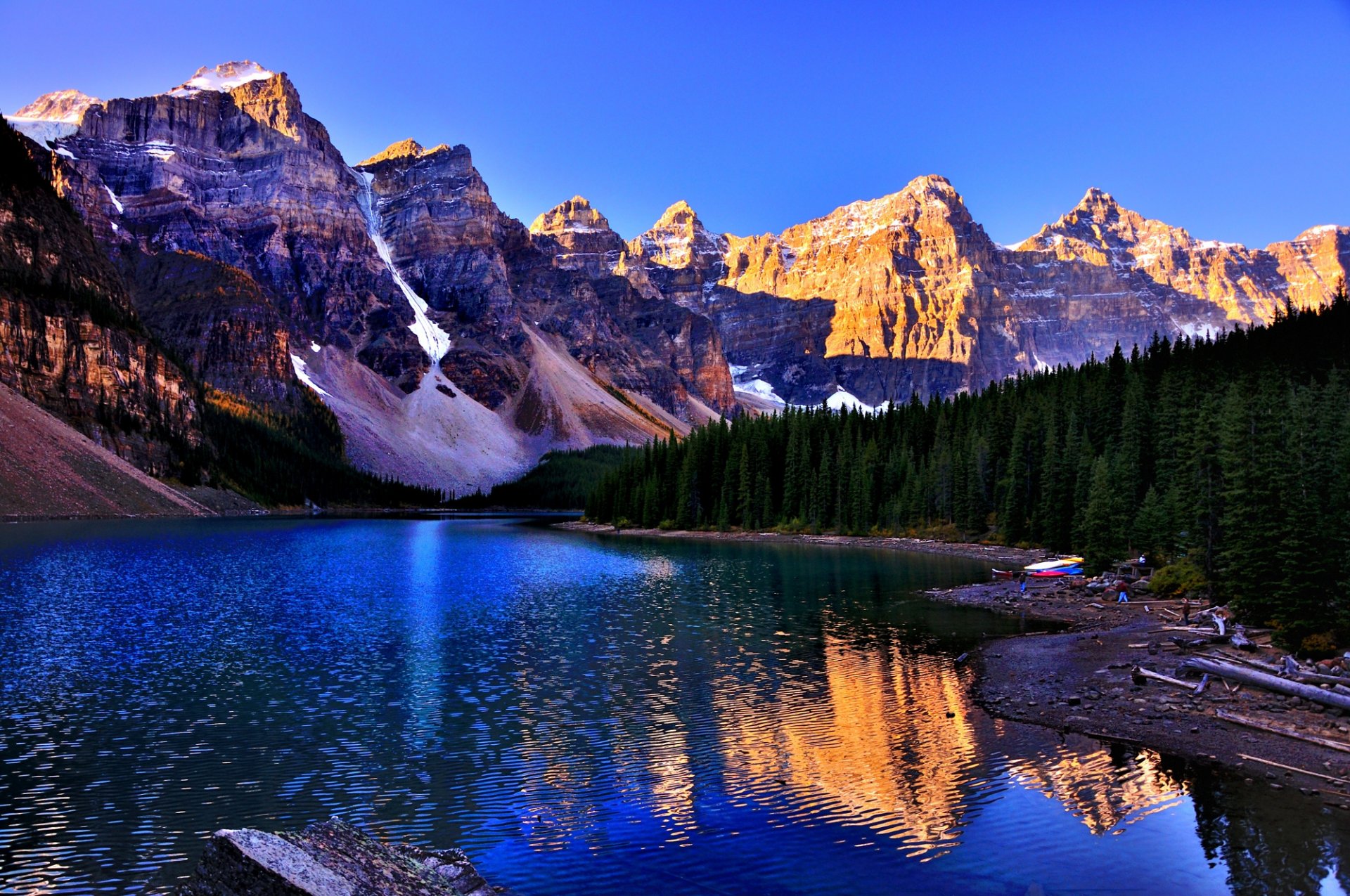 parque nacional banff canadá lago lago louise paisaje naturaleza