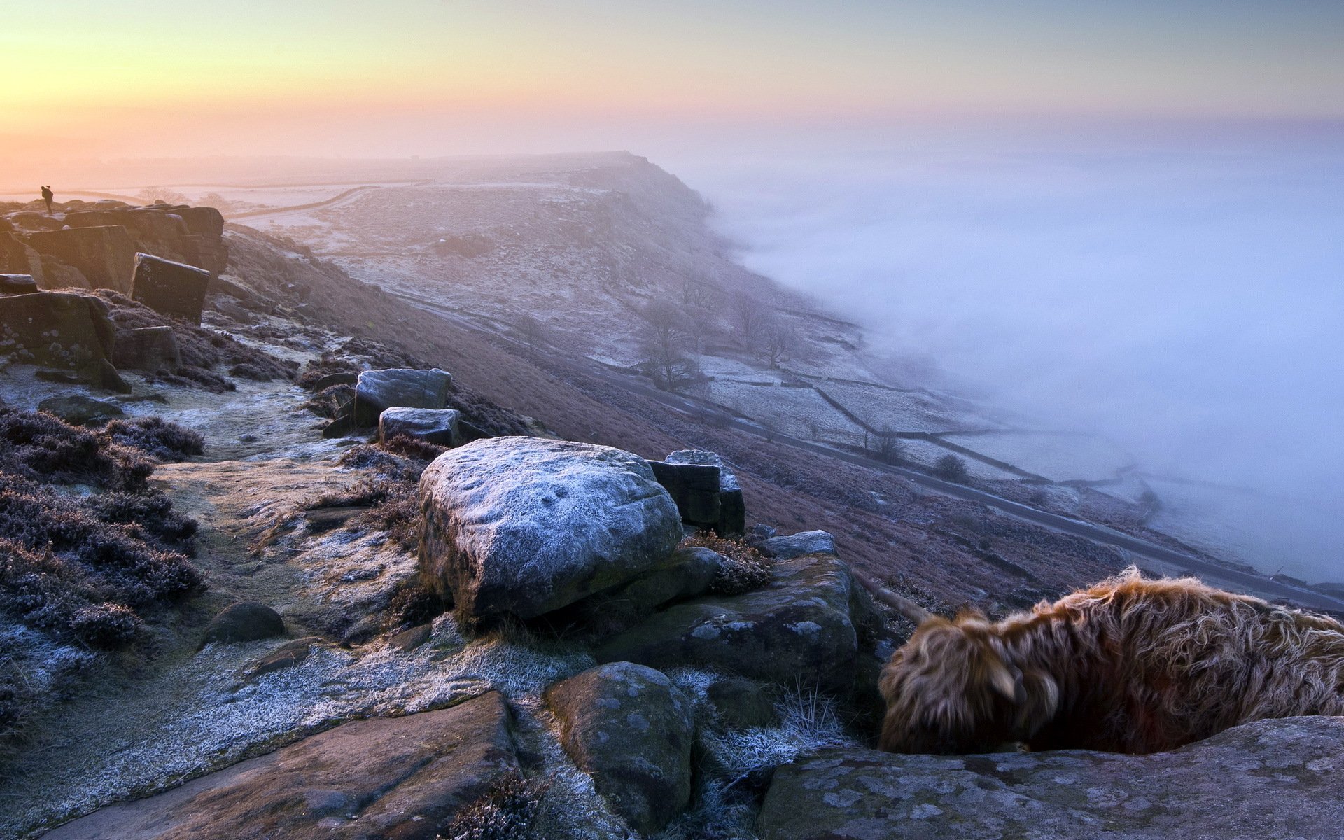 mountain fog landscape