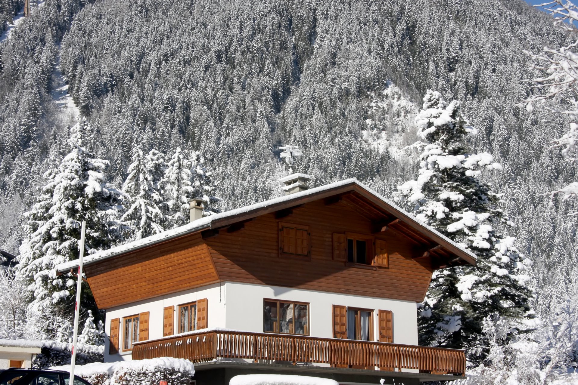 alpen berge haus winter landschaft natur schnee