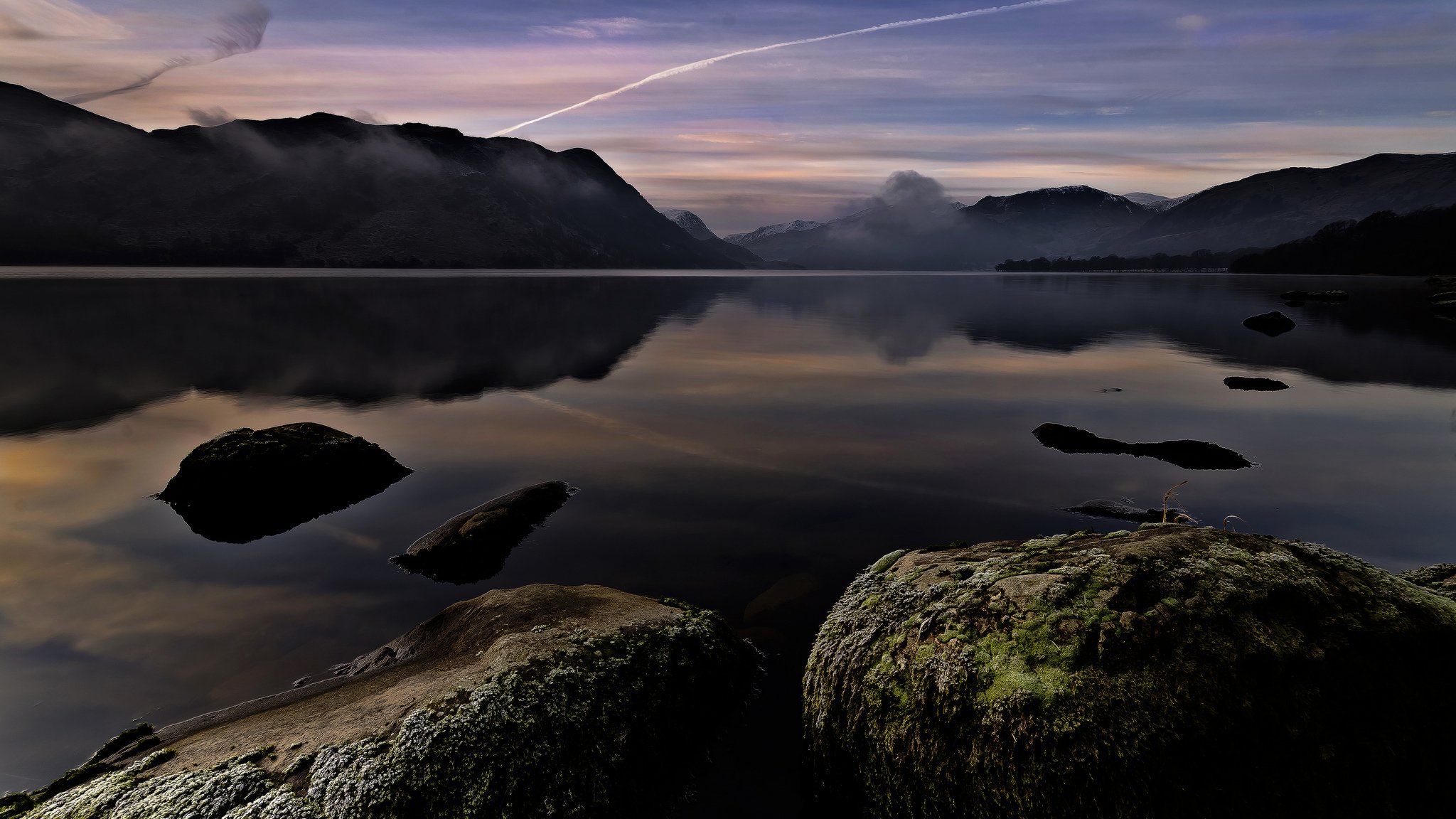 ullswater anglia jezioro alswater kamienie góry