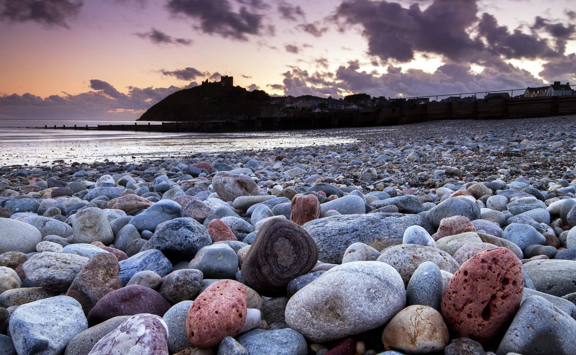 beach stones landscape