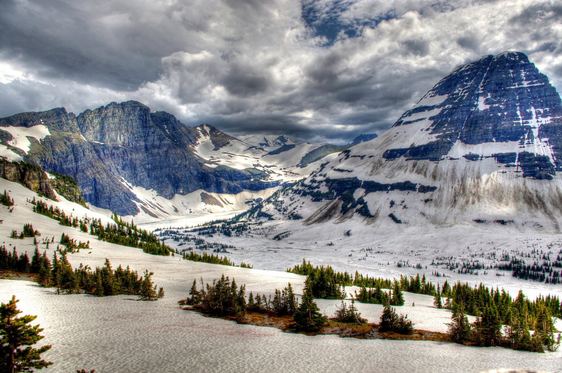 canada parc hiver montagnes banff neige nature photo