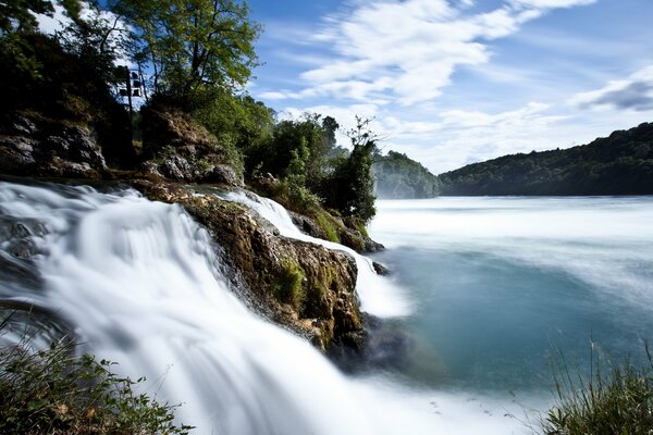 Rhine Falls in Switzerland