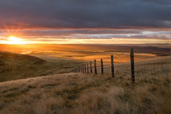 La belleza de la puesta de sol es difícil de transmitir