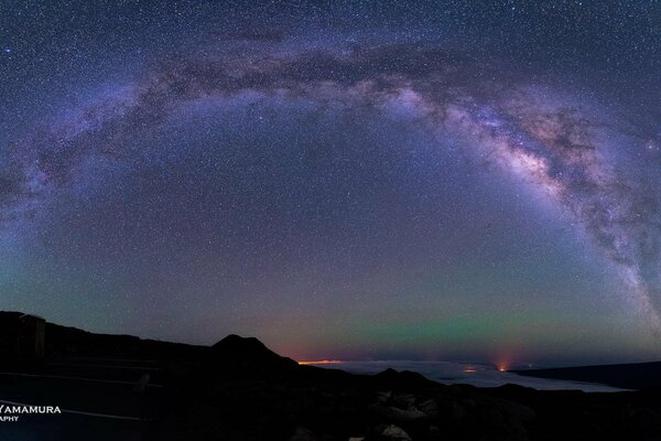 Photographer Kenji shot the Milky Way in the sky