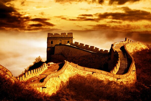 La grande muraille est l une des merveilles du monde